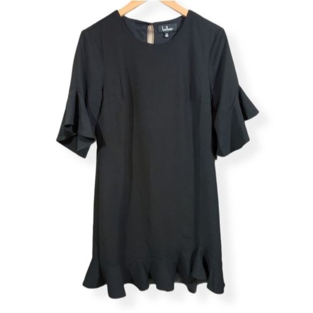 Lulu's NWT ruffle bell sleeve ruffle‎ hem dress woman's size extra small